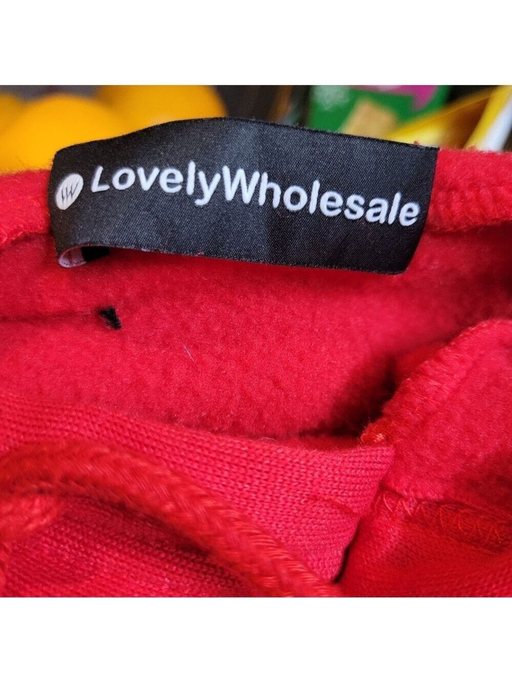 Lovely Wholesale Red Hoodie Size M - Picture 2 of 4
